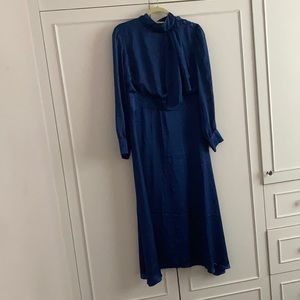 Beautiful blue midi dress, with stunning detail.